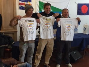 podio della regata nazionale Contenderdi Chiavari