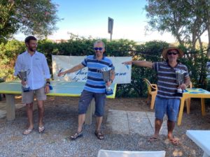 podio della regata contender di follonica 2020